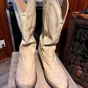 Vintage Don Cuco ostrich cowboy boots